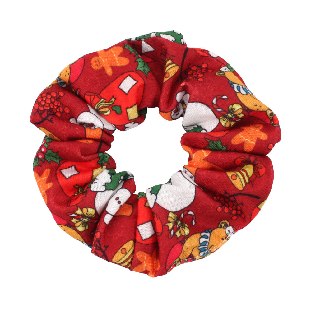 Wholesale Christmas Snowman Bell Santa Claus Deer Antler Hat Large Intestine Hairband